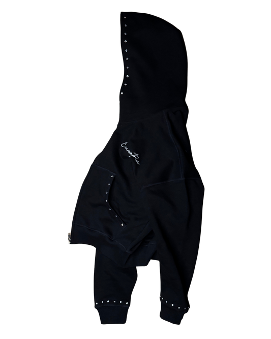 Studded Boxy Luxe Hoodie